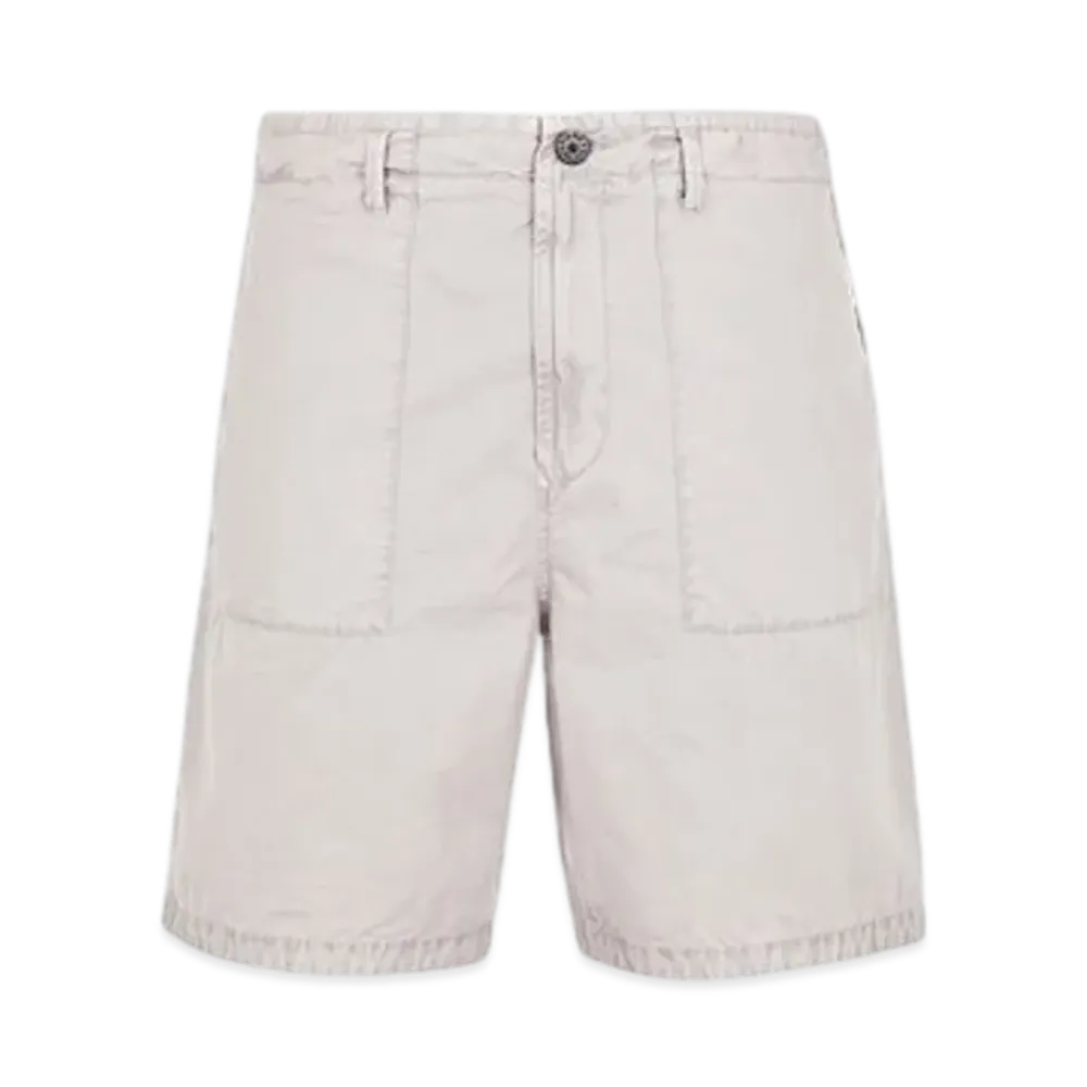 Stone Island L13WA Old Treatment Comfort Fit Bermuda Shorts - 24SS "Dust Grey"
