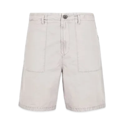 Stone Island L13WA Old Treatment Comfort Fit Bermuda Shorts - 24SS "Dust Grey"