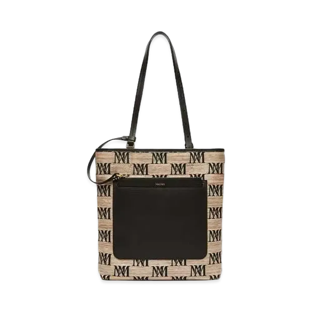 Max Mara Easy Straw Tote Bag "Clay"