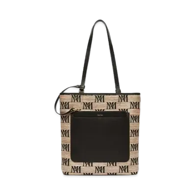 Max Mara Easy Straw Tote Bag "Clay"