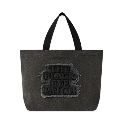 BlackEyePatch OG Label Applique Medium Tote "Black"
