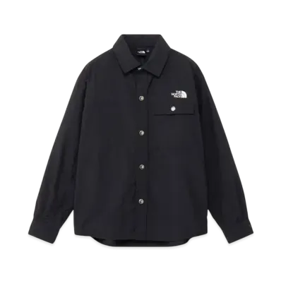 The North Face Kids Long Sleeve Nuptse Shirt "Black"