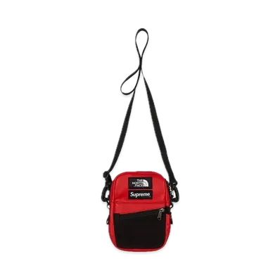 Supreme x The North Face Leather Shoulder Bag "Red"