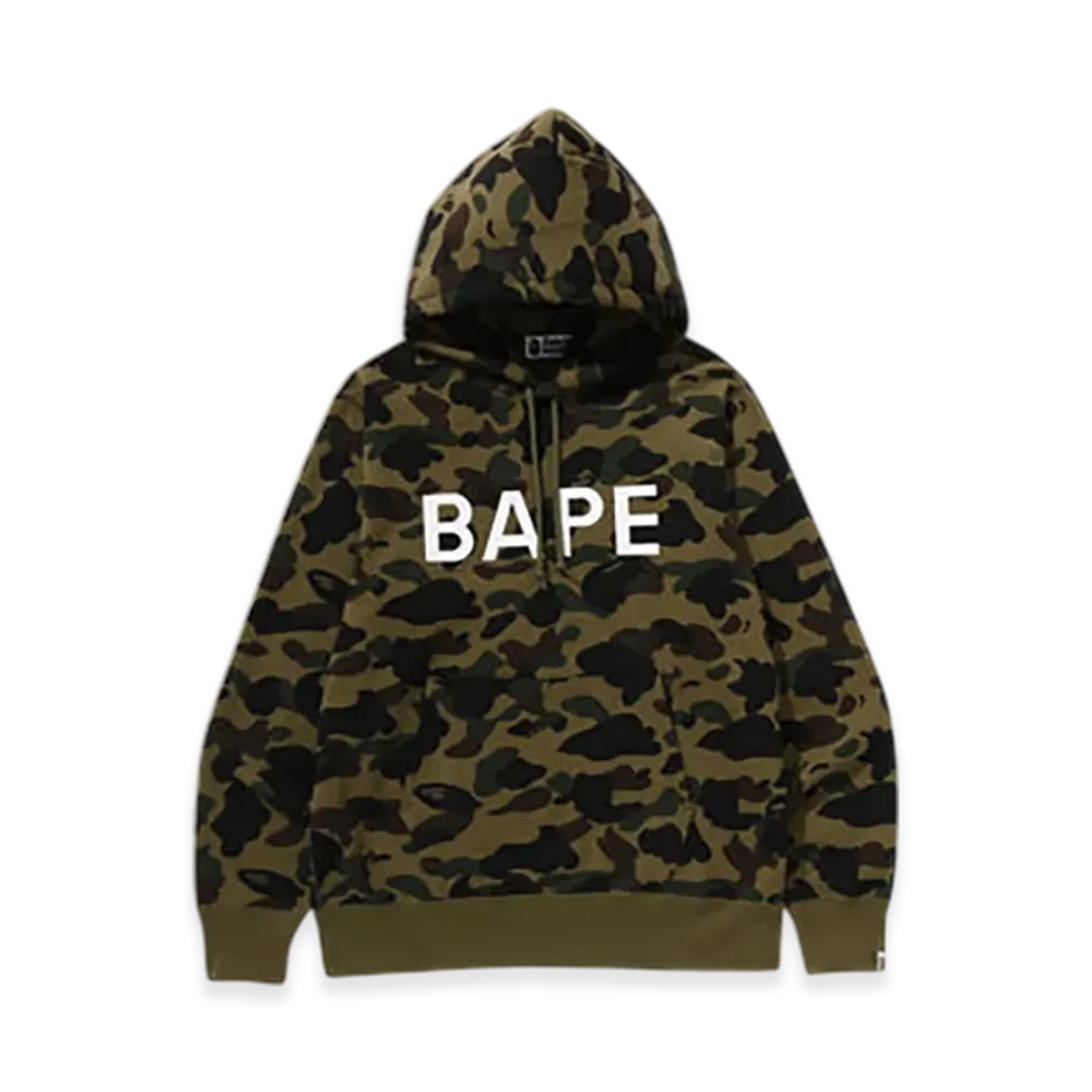 A BATHING APE 1St Camo Bape Pullover Hoodie "Green"