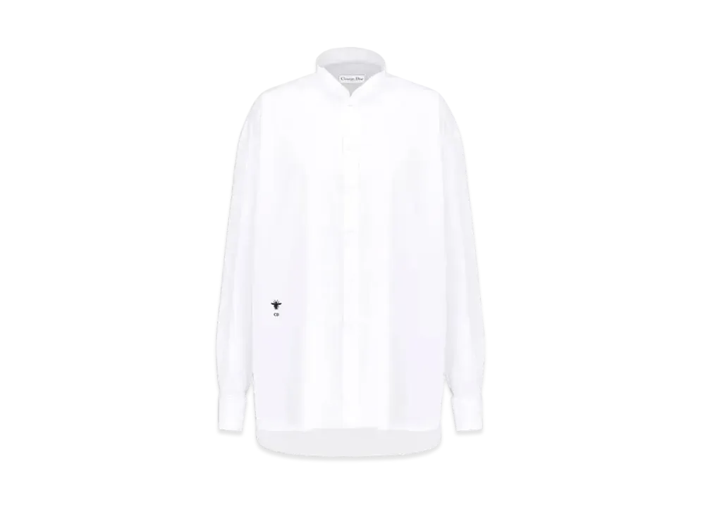 Dior Wing Collar Shirt Cotton Poplin "White"