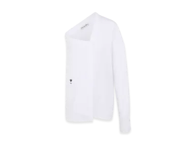 Dior Women's Asymmetric Shirt Poplin "White"