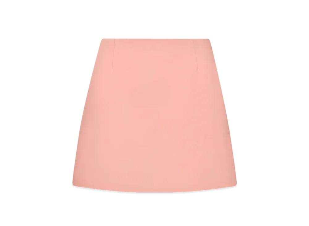 Dior Women's Wool and Silk Flared Mini Skirt "Pink"