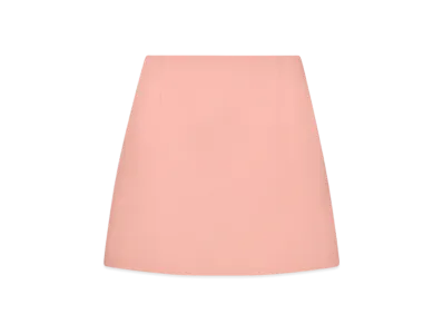 Dior Women's Wool and Silk Flared Mini Skirt "Pink"