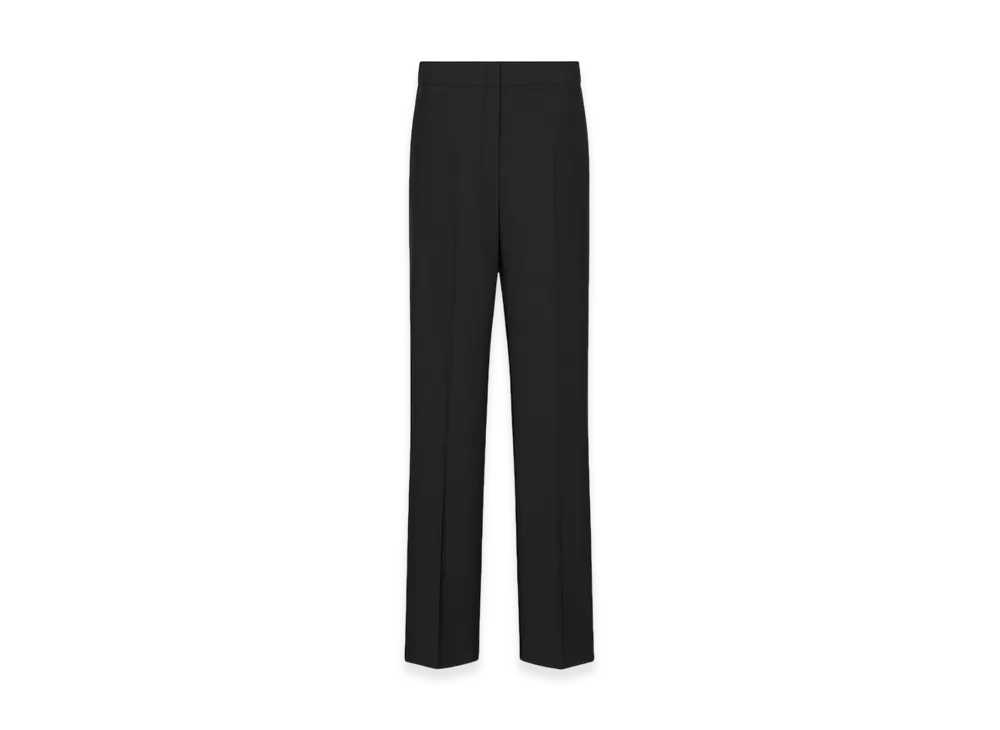 Dior Women's Straight-Cut Pants Virgin Wool "Black"