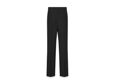 Dior Women's Straight-Cut Pants Virgin Wool "Black"