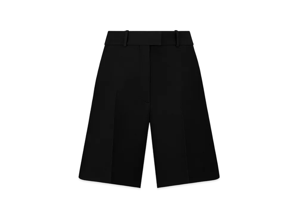 Dior Women's Bermuda Shorts Wool Silk "Black"