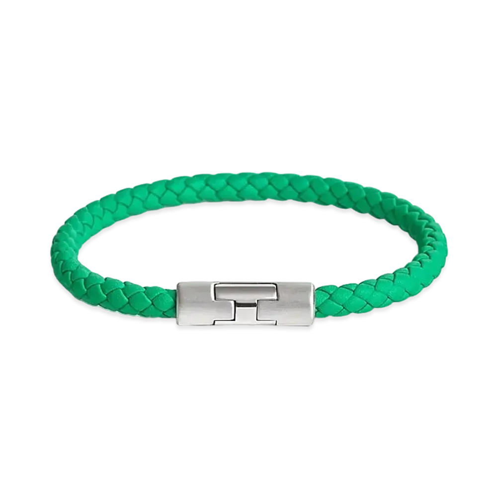 Hermes Puzzle H Bracelet "Mint/Palladium"