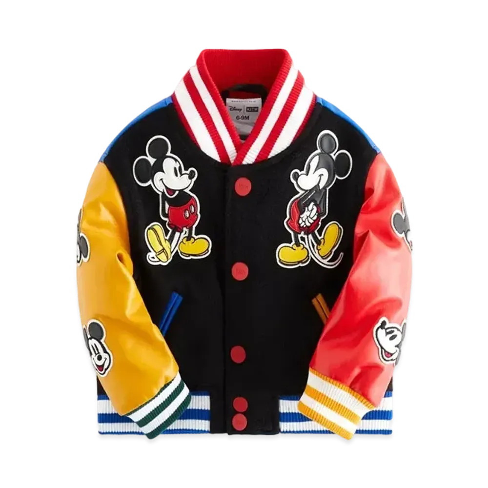 Disney | Kith Baby for Mickey & Friends Wool Varsity Jacket "Black"