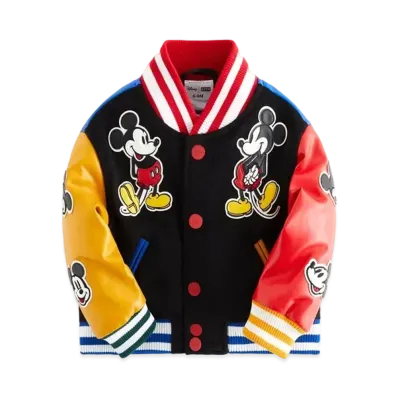 Disney | Kith Baby for Mickey & Friends Wool Varsity Jacket "Black"