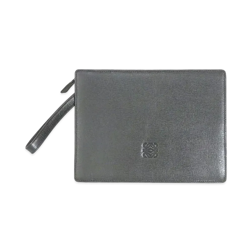 LOEWE Leather Clutch Second Bag "Black"