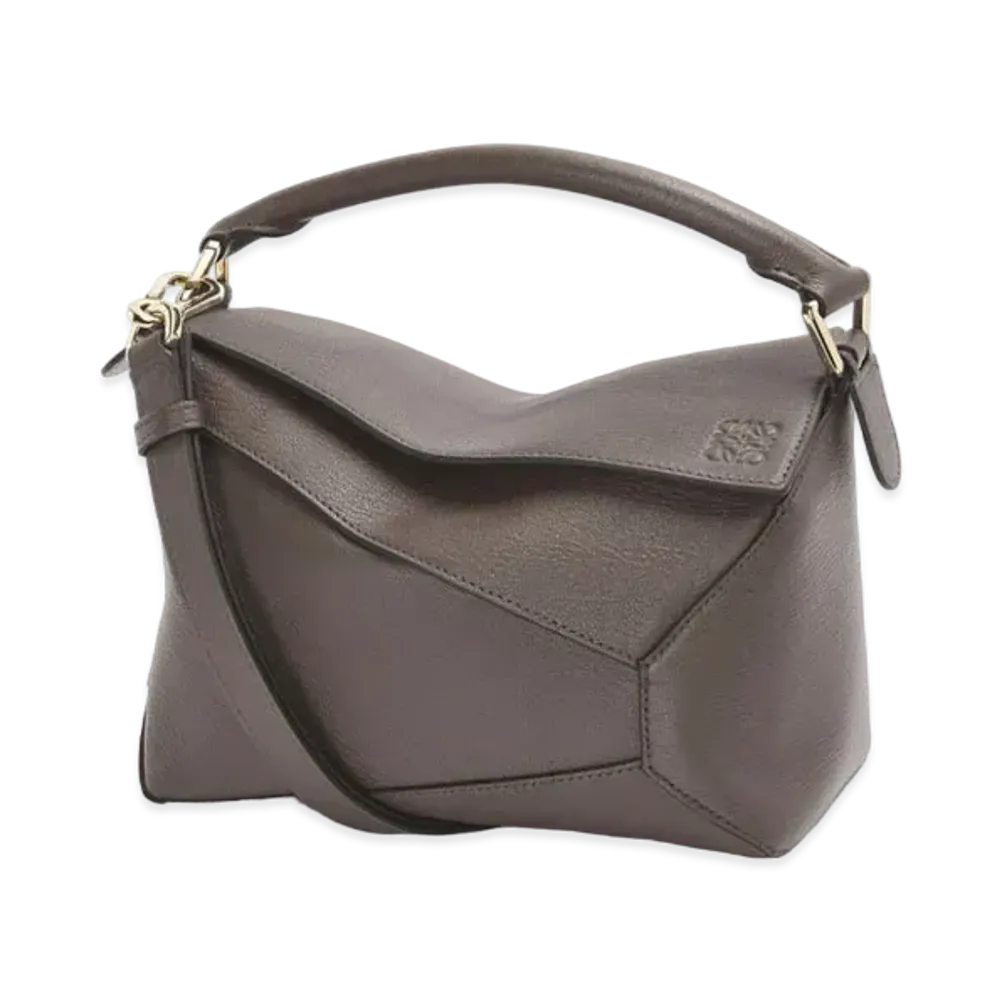 LOEWE Small Puzzle Edge Bag In Goatskin "Taupe"