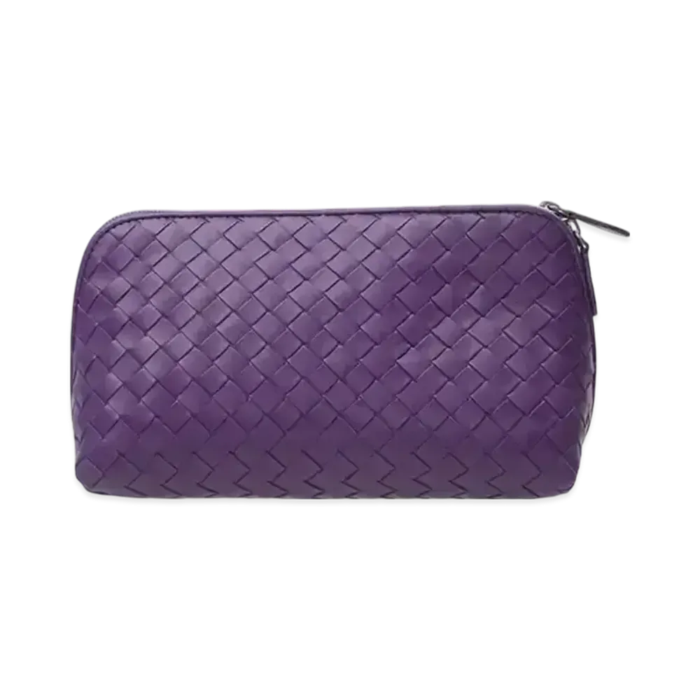 Bottega Veneta Intrecciato Lambskin Cosmetic Pouch "Monalisa"
