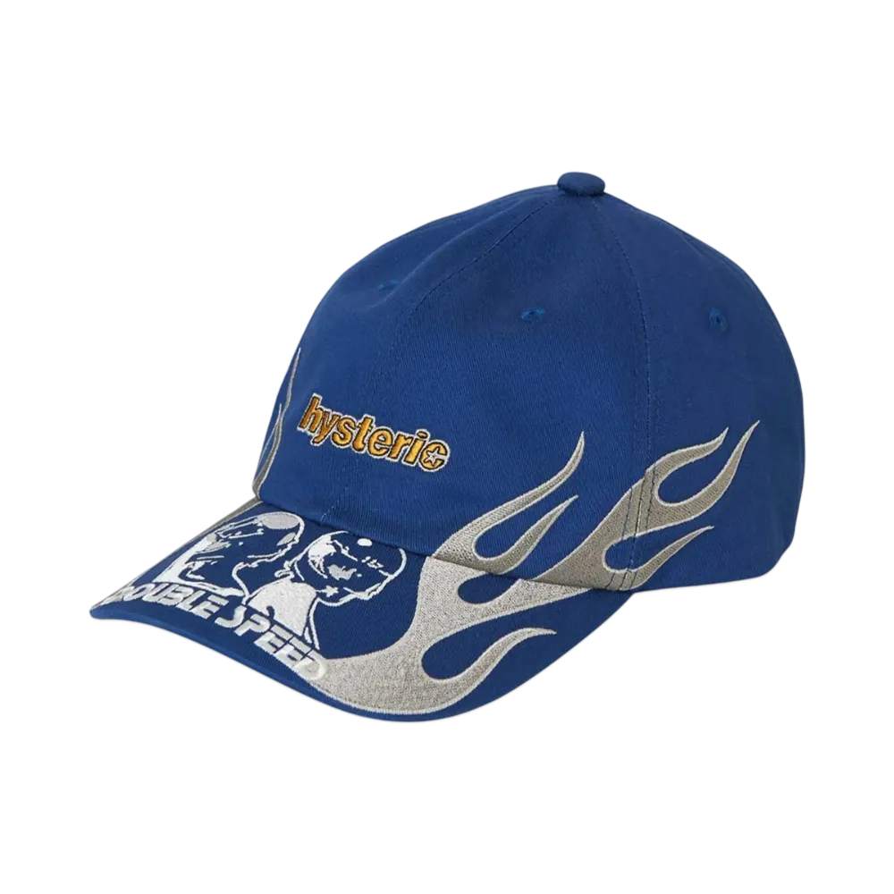 HYSTERIC GLAMOUR Double Speed Embroidery Cap "Navy"