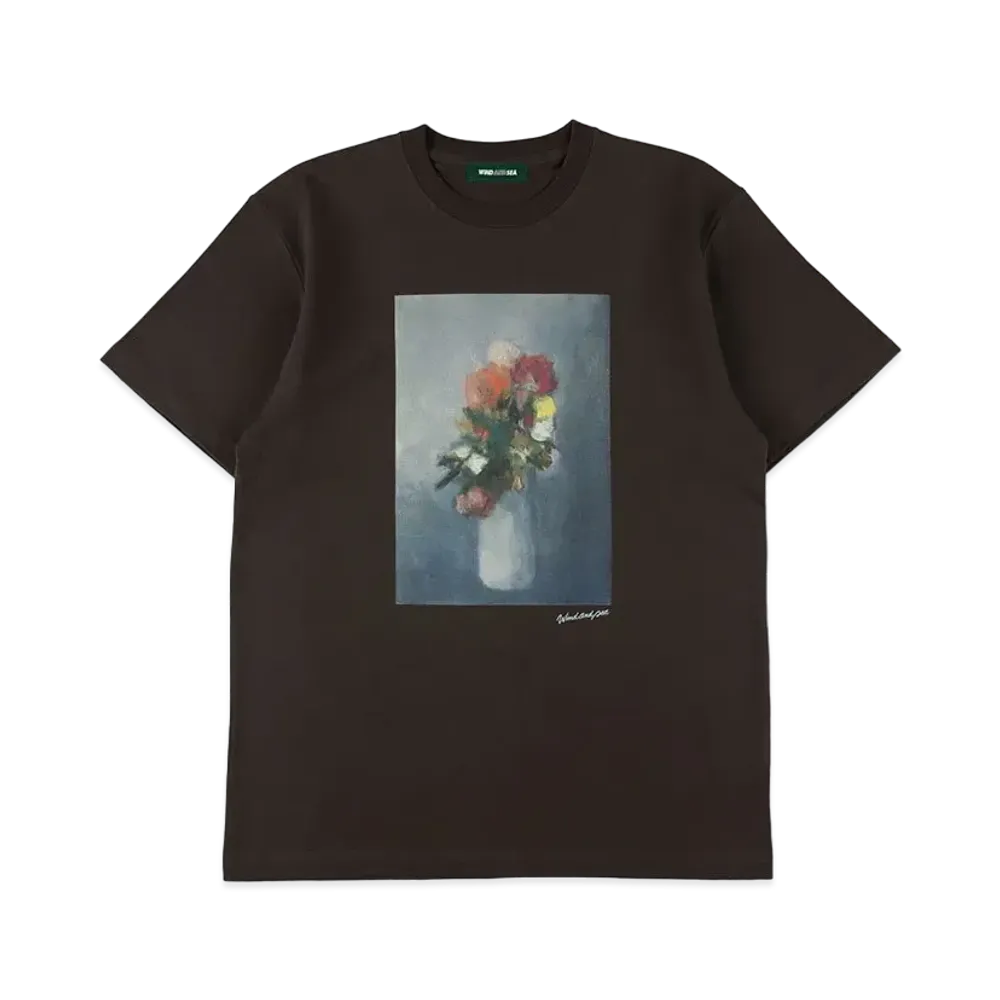 WIND AND SEA Flower Art Tee "Charcoal"