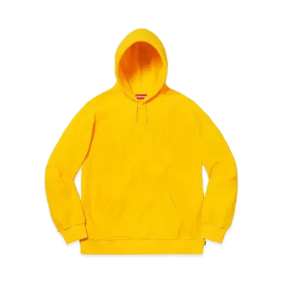 Supreme Polartec Hooded Sweatshirt "Yellow"