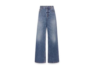 Dior Women's 8 Flared Jeans D05 Stonewashed Denim "Blue"