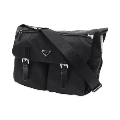 PRADA Vela Nylon Messenger Bag