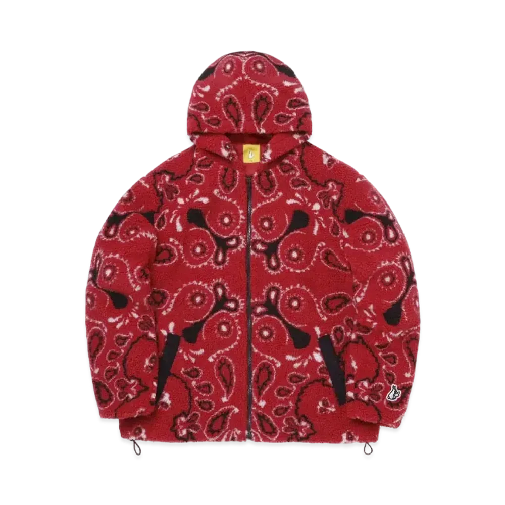 FR2 Paisley Fleece Hoodie "Red"