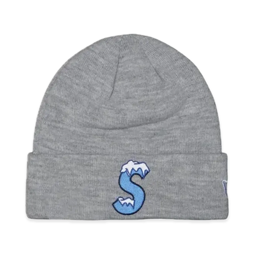 Supreme New Era S Logo Beanie "Heather Grey" (20FW)