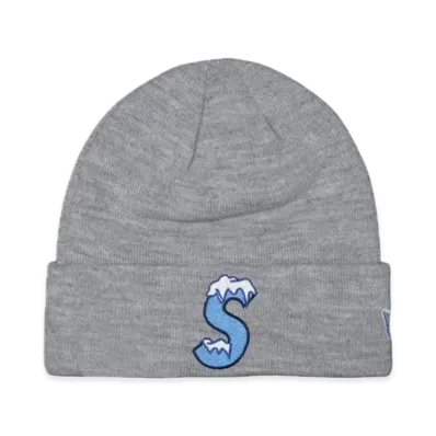 Supreme New Era S Logo Beanie "Heather Grey" (20FW)