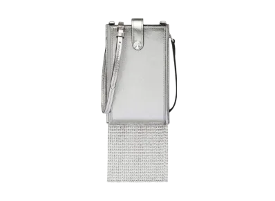 MIU MIU Leather Smartphone Case "Silver"