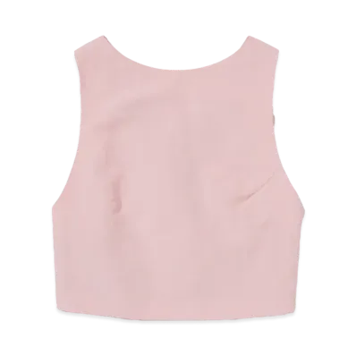 AURALEE High Density Finx Linen Weather Tank "Pink"