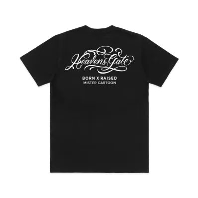 Born x Raised x Mister Cartoon Heavens Gate Tee "Black"