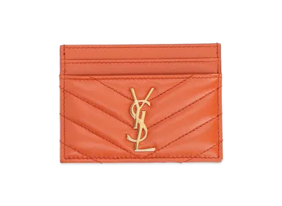 Saint Laurent Women's Card Holder Cassandras "Red"