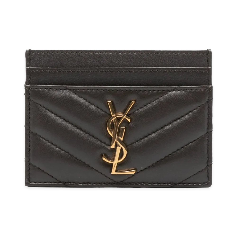 Saint Laurent Women's Wallets "Brown/Green"