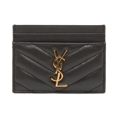 Saint Laurent Women's Wallets "Brown/Green"