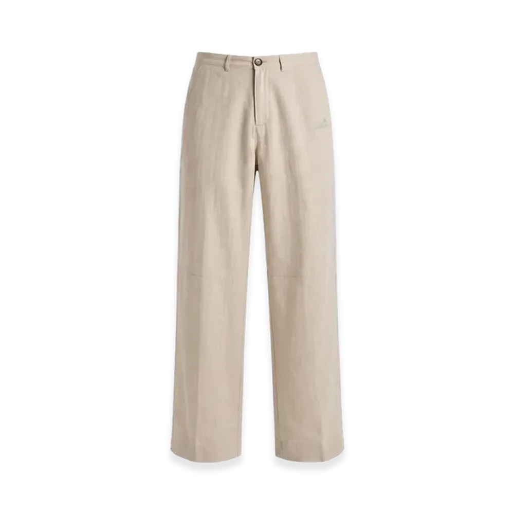 FEELS. Linen Straight Slacks "Beige"