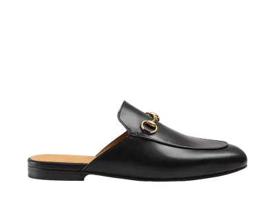 GUCCI Women's Princetown Leather Slipper "Black"