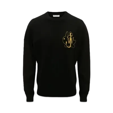 JW ANDERSON Jwa Bunny Crewneck Jumper "Black"