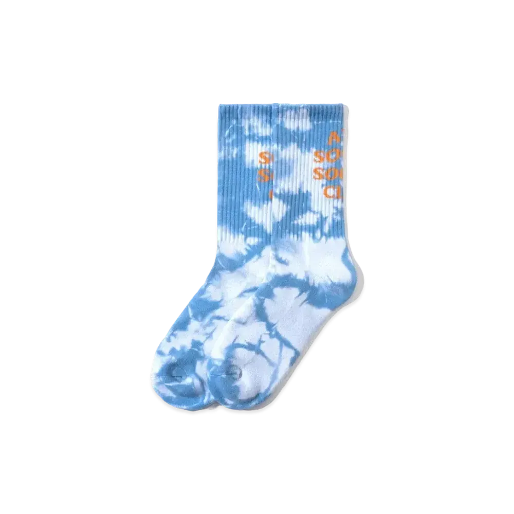 ANTI SOCIAL SOCIAL CLUB FA22 Call My Bluff Blue Tie Dye Socks "Blue"