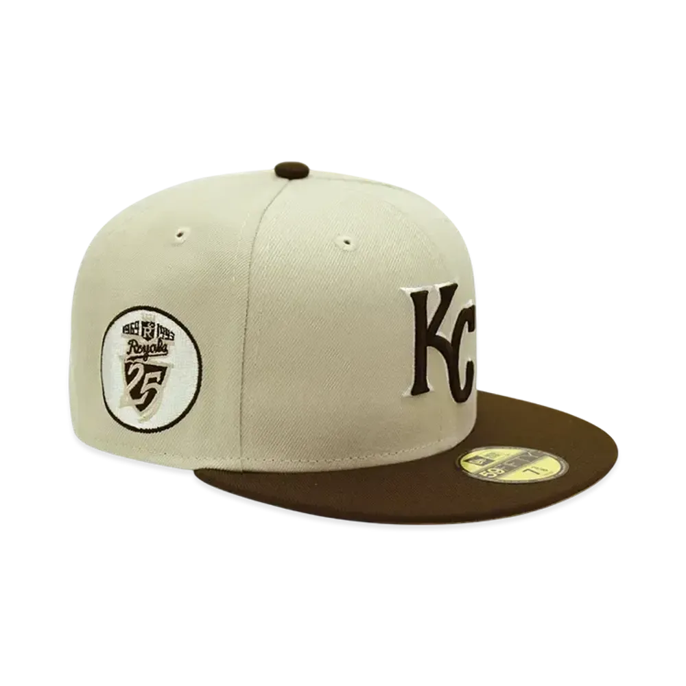 NEW ERA x THE CAP 'JAVA MILL' 59Fifty Kansas City Royals "Stone/Burntwood"