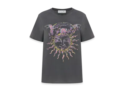 Dior Women's T-Shirt Linen Jersey "Black"