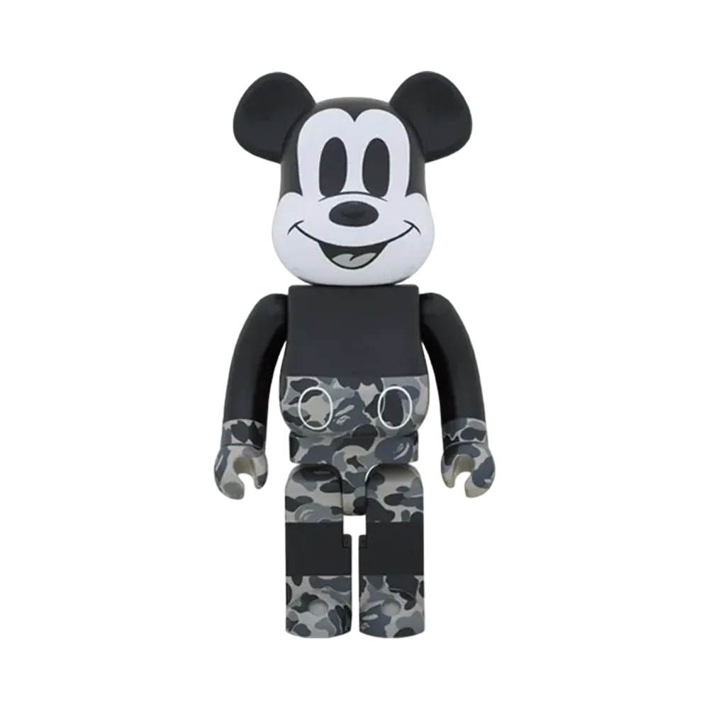 Bearbrick x Bape Mickey Mouse Monotone 1000%