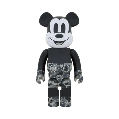 Bearbrick x Bape Mickey Mouse Monotone 1000%