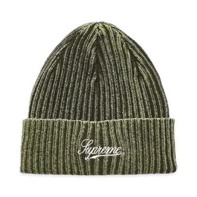 Supreme Bleached Rib Beanie "Olive"