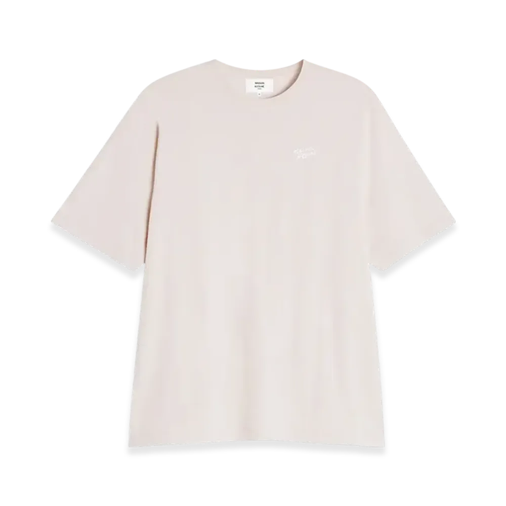 Maison Kitsune Handwriting Comfort T-shirt "Warm Stone"