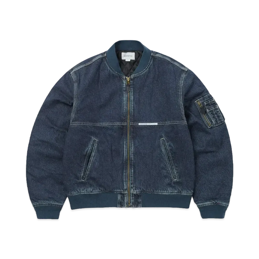 thisisneverthat Denim Bomber Jacket "Blue"