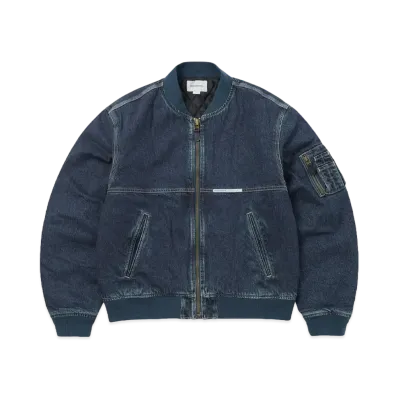 thisisneverthat Denim Bomber Jacket "Blue"