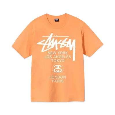 Stussy WORLD TOUR TEE "Peach"