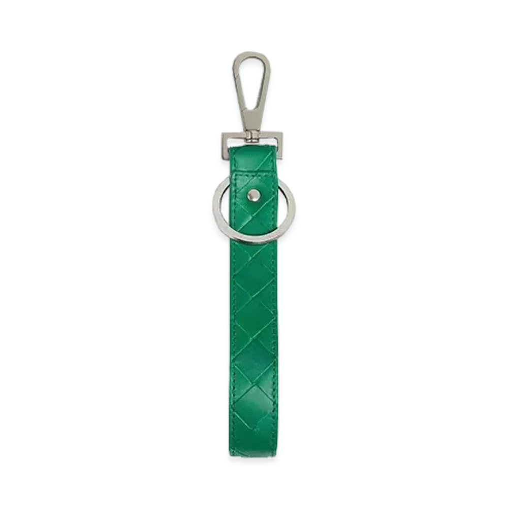 Bottega Veneta Key Ring "Racing Green"