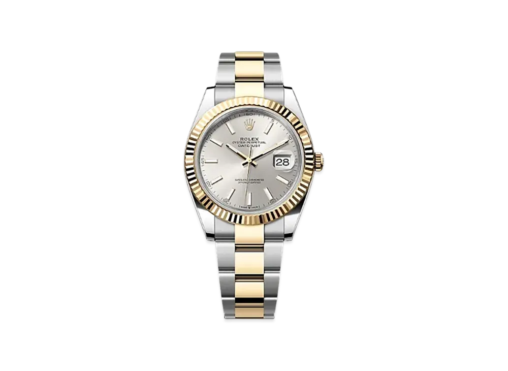 ROLEX Lady-Datejust Oystersteel & White Gold Diamonds "Grey"